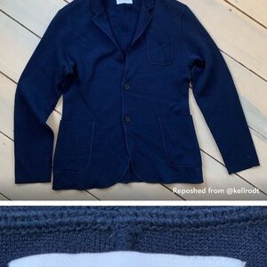 Navy Blue Blazer with Pockets